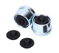 Aramox Trailer Axle Dust Cap 2PCS 1.98 Inch Trailer Spindle Bearing Dust Cap Wheel Center Caps Grease Covers