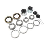 Aramox Trailer Axle Hub Bearings Kit, Steel Alloy, L44649 L44610 with L68149 L68111 Inner Outer Races, for 1-1/16in to 1-3/8in Axles, 3500lb