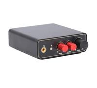 Aramox Turntable Preamplifier Mini MM MC Phono Stage Preamp Stereo Box with 3.5mm Headphone Output Treble Bass Control USB 5V for Home Listening and Night Use