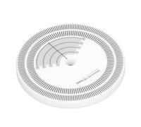 Aramox Turntable Strobe Disc, Record Calibration Tachometer - Acrylic White Stroboscope Disc for 33RPM 45RPM Turntable, 80mm Diameter with 7.7mm Thickness, Lightweight and Practical