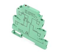 Aramox Ultra Thin Port Type Relay, AgSno2 Alloy Connect, Impact Resistants MRC-25D61Z24 Interface Relay 230VAC/220VDC 250VAC 6A 1NO 1 NC, with LED Input State Indicator for Saving