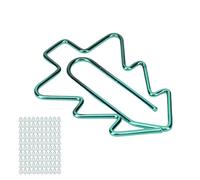 Aramox Unique Electroplated Mini Paper Clips, 100Pcs Cute Tree Shape Metal Office Clips, Lightweight Portable Bookmarks for File Classification