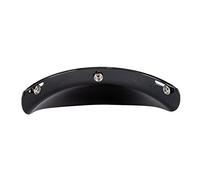 Aramox Universal 3-Snap Visor Shield Lens Flip Up Wind for Open Face Motorcycle Helmet with Retro Design AntiUV Anti-fog Anti-scratch (Black)