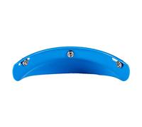 Aramox Universal 3-Snap Visor Shield Lens Flip Up Wind for Open Face Motorcycle Helmet with Retro Design AntiUV Anti-fog Anti-scratch (Blue)