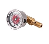 Aramox Universal Fuel Pressure Liquid Filled Regulator Gauge Fuel Pressure Test Kit 0-100PSI(red)