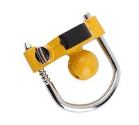 Aramox Universal Trailer Coupler Hitch Lock, 4 Digit Combination | Keyless Resettable Access, 11 Adjustable Positions, Fits 1-7/8 2 2-5/16in Couplers, Bright Yellow Finish