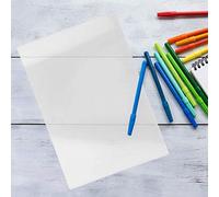 Aramox Unleash Your Creativity with 10PCS Shrink Plastic Sheet Draw, Bake, Decorate for Crafts, DIY Accessories (0.3mm Transparent - not Polished 20x29cm)