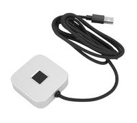 Aramox USB Fingerprint Reader, PC Fingerprint Scanner with Window Hello Support, 360° Touch Recognition, 0.3s Fast Login, Encrypted File Security (Silver)