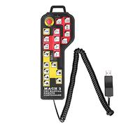Aramox USB Handwheel 4 Axes CNC Remote Controller USB Handbrake with 21 Function Keys Design Spring Wire for Manual Control Operators