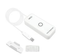 Aramox USB Programming Keypad, ABS USB Custom Keyboard 1 Key with 2m Cable, Programmable Copy Paste Macro, Braille Dot Design for Office Gaming Multimedia Use (HK31UW White)