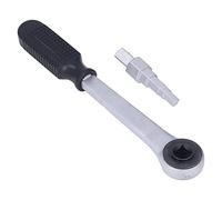 Aramox Versatile Radiator Spanner Joint Repair Tool Carbon Steel Ratchet Handle Stepped Wrench for Efficient Radiator Maintenance for Maintenance Workers