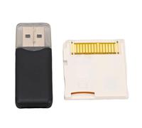 Aramox Video Game Flash Memory Card with Reader, Flash Game Cards Suitable for Console NDS 2DS 3DS ASIC Chip Varies from 4G to 128G (White)