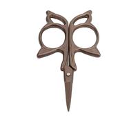 Aramox Vintage European Style Stainless Scissors, Crochet Needlework Tools for Sewing and Embroidery, Bronze Design for Knitting Projects