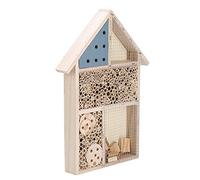 Aramox Vintage Style Wooden Bee House Nesting Box Shelter Garden Decoration, Encourages Bees & to Live, Adds Fun to Your Garden, Platane Wood