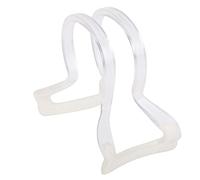 Aramox Violin Bow Collimator, ABS and Silicone Bow Straightness Corrector for 1 4 1 8 10 Violins, 3D Fit Grip Portable Practice Guide for Beginners Students Teaching Training (White)