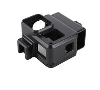 Aramox Vlog Case,Camera Case 5 6 7 Black Mountable,ABS Plastic Lightweight with Cold Shoe Mount,Enhanced Accessory Mounting,Versatile Compatibility for External Microphone Accessories