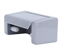 Aramox Wall Mounted Toilet Paper Holder ABS Tissue Holder 16.5 X 10 X 8.5cm with Lid Dust Cover Space Saving Easy Load for Bathroom Kitchen Toilet (Gray)