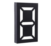 Aramox Wall Solar Digital Address Sign Number Light, LED Outdoor House Adjustable Warm White Lighted Numbers with 8 Lighting Modes, IP55 Illuminated Plaque for Home Entryway