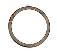 Aramox Watch Bezel Stainless Steel Replacement Ring 51mm with Adhesive Tape Scratch Proof Bezel Cover Lightweight Frame for Fenix 8 51mm (Black Orange)
