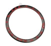 Aramox Watch Bezel Stainless Steel Replacement Ring 51mm with Adhesive Tape Scratch Proof Bezel Cover Lightweight Frame for Fenix 8 51mm (Black Red)