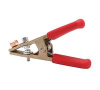 Aramox Welding Ground Clamp Brass Ground Cable Clamp 300A 45mm Opening for Gas Shielded Argon Arc and Submerged Arc Welding in Shipyard Steel Structure Shops (Red Cover)