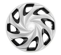 Aramox Wheel Hub Cap, ABS Hub Cap Cover 4 Pcs 15 Inch Snap On Replacement for Steel Wheels, Easy Installation Protective Trim for Cars Trucks for for for 208