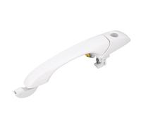 Aramox White Exterior Door Handle ABS Replacement Door Handle Secure Grip Direct Fit for 2008 to 2019 Grand Caravan and Town Country Drivers and Family Vehicles (Front Left: with Hole)