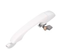 Aramox White Exterior Door Handle ABS Replacement Door Handle Secure Grip Direct Fit for 2008 to 2019 Grand Caravan and Town Country Drivers and Family Vehicles (Rear Left Right Without Hole:)