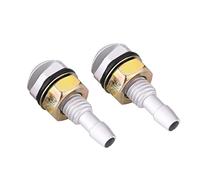 Aramox Windshield Sprayer, Aluminum Alloy Washer Nozzle, Durable Spray Nozzle for Clearer Visibility, Easy Installation, Compatible with Cars (Silver)