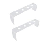 Aramox Wine Bottle Stopper Display Acrylic Wine Stopper Holder 2 Pack 4 Slot Transparent Rack 9.84 X 2.95 X 1.97 in for Countertop Bar Shelf Collection Display