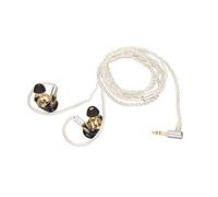 Aramox Wired Monitor Earbuds, with Cable (White Line) | 10mm Pure Copper Unit, Detachable Cable Design, Handcrafted Resin Housing, Musician Stage Monitor, Studio Use