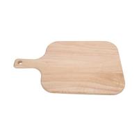 Aramox Wood Cutting Board, Rubber Wood Cutting Board with Handle, Double Sided Chopping for Meat Cheese Bread Vegetables Fruits, Serving for Kitchen Grill Picnic (Large Size)