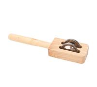 Aramox Wooden Jingle Stick, Improve Coordination, Crisp Sound, Musical Interest Solid Wood Jingle Stick for Kids