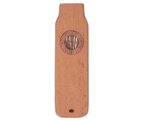 Aramox Wooden Kazoo, Mahogany Material, Easy To Learn, Vintage Appearance, Professional Musical Instrument for Guitar Ukulele Violin Partner Harmonica Lovers Accompaniment Mouth (Type 3)