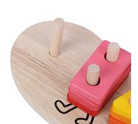 Aramox Wooden Puzzle Toy Set for Children Practicing Concentration and Patience, Enhancing Color and Shape Cognition, Suitable for Kids Above 6 Months Old, with 20 Geometric Shapes (#1)