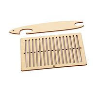 Aramox Wooden Weaving Loom Kit, Poplar Material, Easy to Install Weaving Shuttle, for Bracelet and Bag Crafting