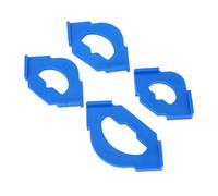 Aramox Woodworking Round Corner Radius Template 4Pcs Set R20T20 R25T25 R30T30 R40T40 Plastic Router Jig with Ergonomic Design for Accurate Corners