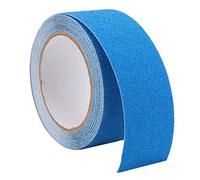 AramoxQuartz Sand Non Slip Tape 5M, Anti Slip Grip Tape for Steps Stairs, Heavy Duty Self-Adhesive Safety Traction Tape for Indoor Outdoor Floor, Waterproof PVC Tape with Strong Grip (Blue)