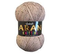 Aran 400g with Wool,Woolcraft Yarn, 30 Colour's (Haze 901)