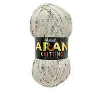 Aran 400g with Wool,Woolcraft Yarn, 30 Colour's ! (Starling 491)