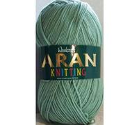 Aran 400g Wool/Knitting Yarn (Green (470))