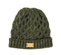Aran Cable Knit Beanie Hat Aran Traditions Dark Green One Size