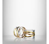 Aran Gilded Napkin Rings, Set of 2