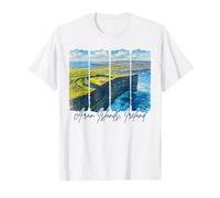 Aran Islands Ireland Traveling Trip Brushstroke Aran Islands T-Shirt
