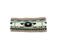 Aran Knitted Sheep Headband, Winter Headband for Women (Blush, One Size)