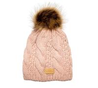 Aran Knitted Tammy Hat Aran Traditions Dusty Pink One Size