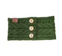 Aran Traditions Aran Button Headband - Bottle Green