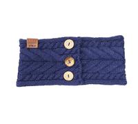 Aran Traditions Aran Button Headband - Navy