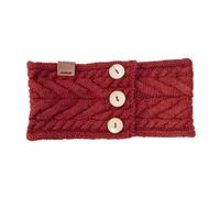 Aran Traditions Aran Button Headband - Oxblood