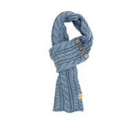 Aran Traditions Aran Cable Button Wrap Scarf - Slate